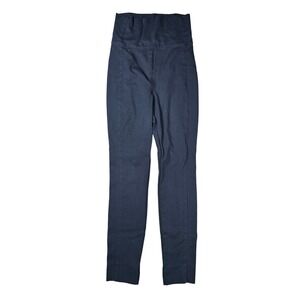 MM LaFleur Foster High Rise Ponte Knit Slim Tapered Pants Navy Blue Women's 4
